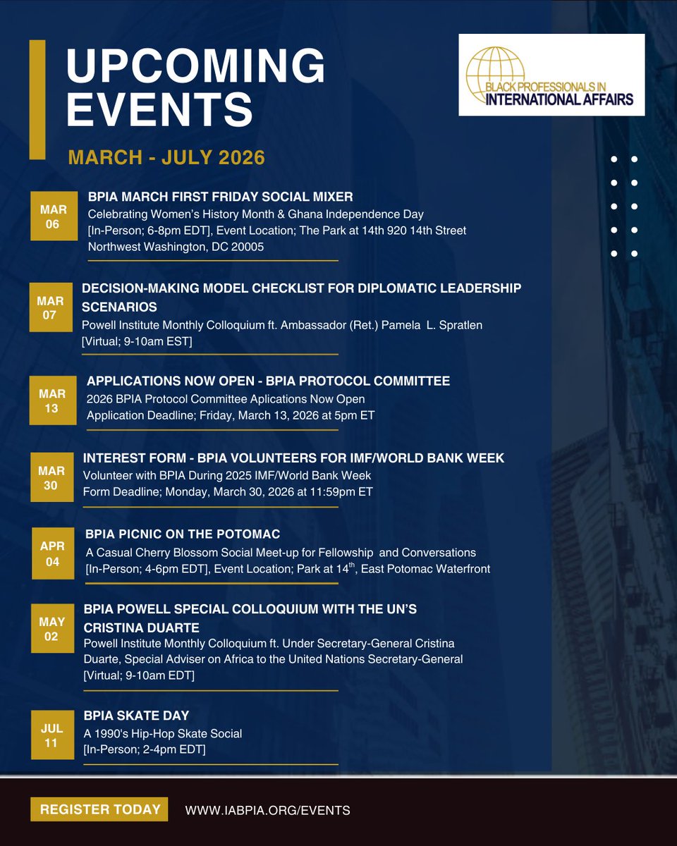 Black Professionals in International Affairs-BPIA tweet media