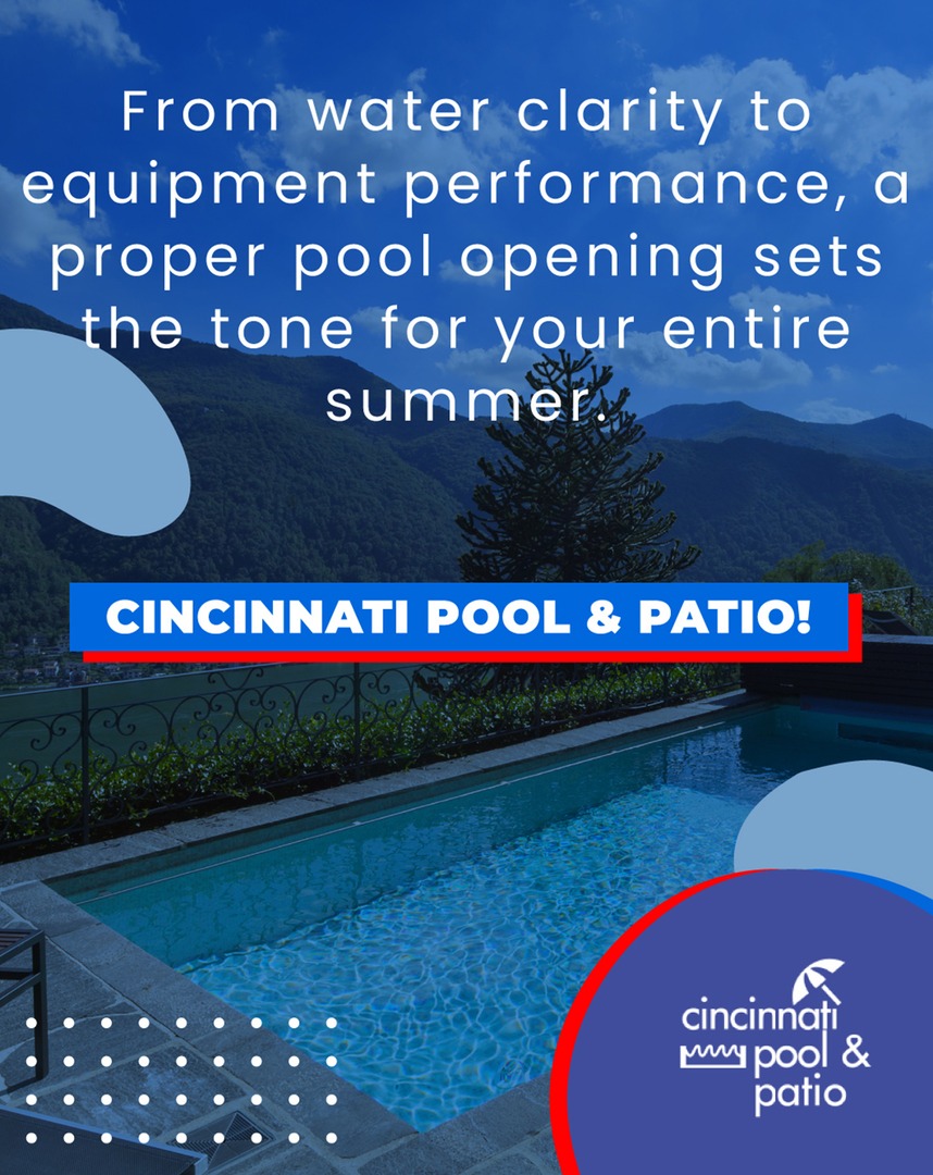 From water clarity to equipment performance, a proper pool opening sets the tone for your entire summer. Secure your pool opening now and save an additional $25 off through March 31st! 
Call (513) 554-0000 today to reserve your spot. 

#cincinnati #poolsupplies