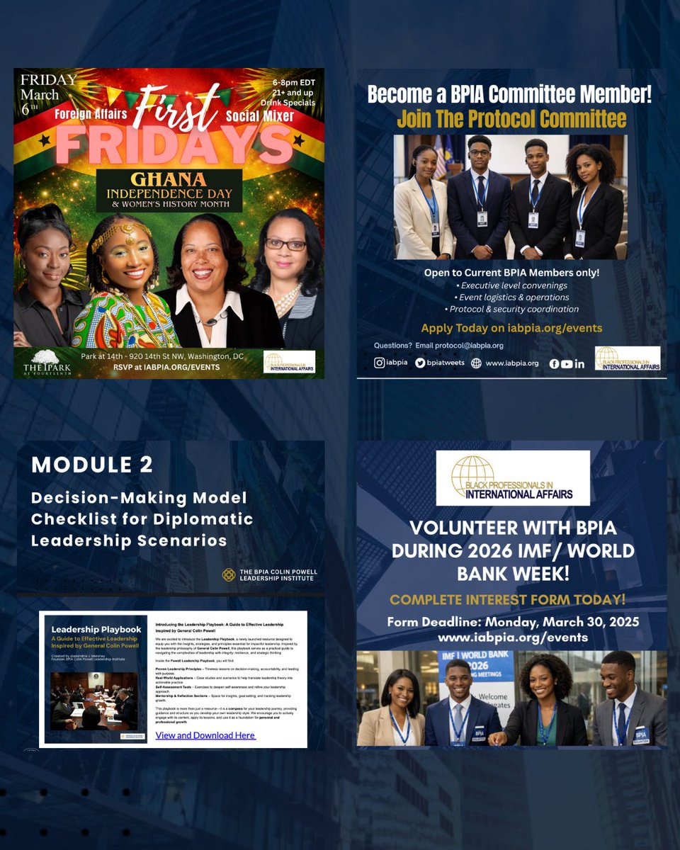 Black Professionals in International Affairs-BPIA tweet media