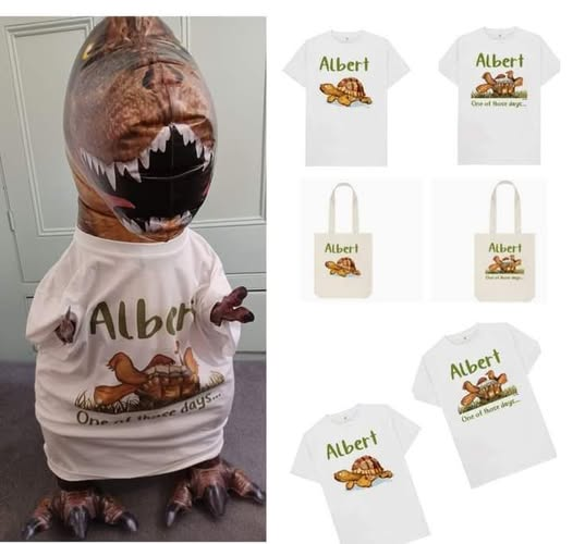 AlbertTortoise's tweet image. You're probably DINO get your hands on our #ALBERTthetortoise #tshirts and #totebags. #AvailableNow in two #designs based on #ALBERT #picturebook #illustrations. See more at Alberttortoise.com/shop
#tortoise #tortoisedesign #artwork #clothing #springtime