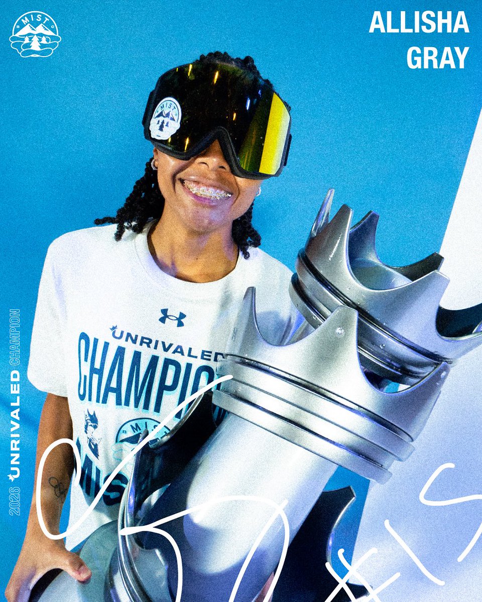 ALLISHA GRAY is a 2026 Unrivaled Champion 🏆