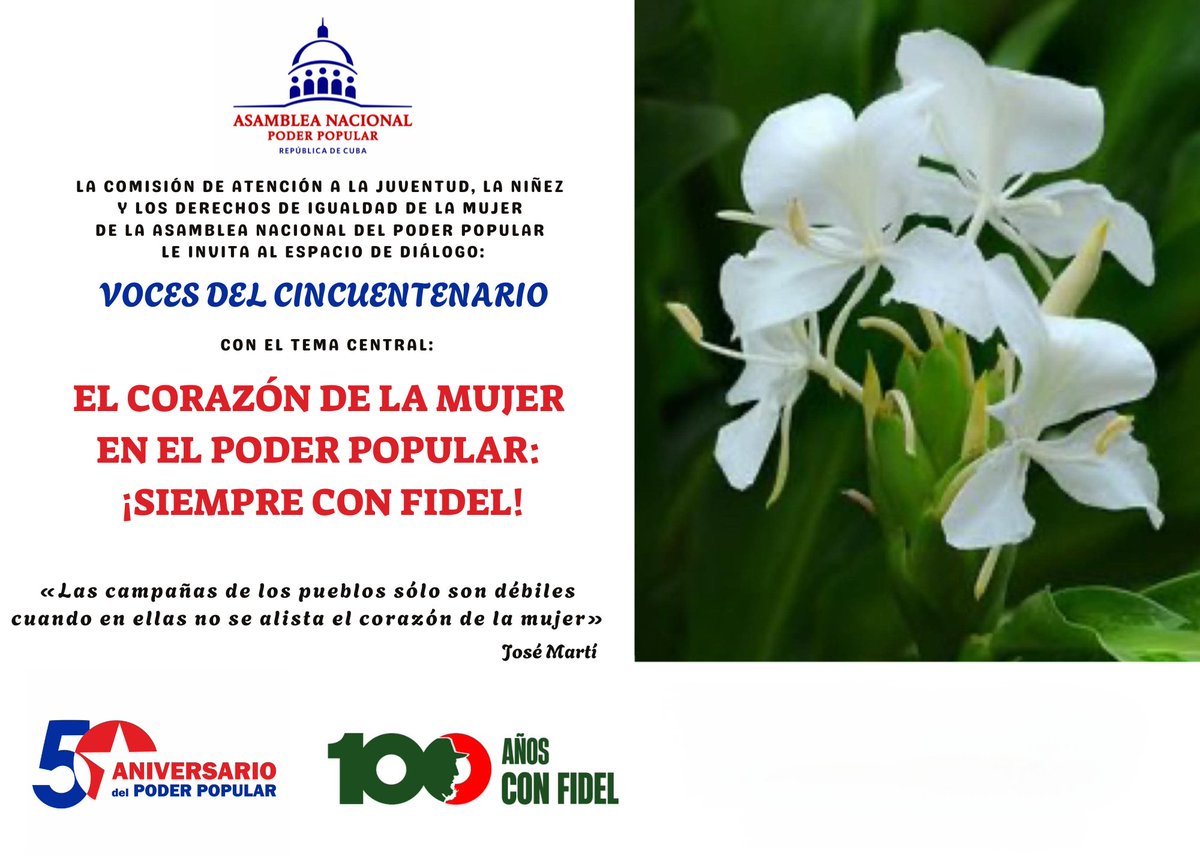 AsambleaCuba's tweet photo. Con la participación de Esteban Lazo, presidente de @AsambleaCuba🇨🇺; de @TeresaBoue, @anamarianpp y @yolandafgomez; entre otros invitados; se realiza el espacio Conversatorio del Cincuentenario, dedicado a la participación de la mujer cubana en el sistema del #PoderPopular https://t.co/Wkys4Fes73