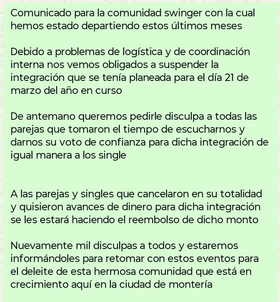 Pareja Montería swinger tweet media