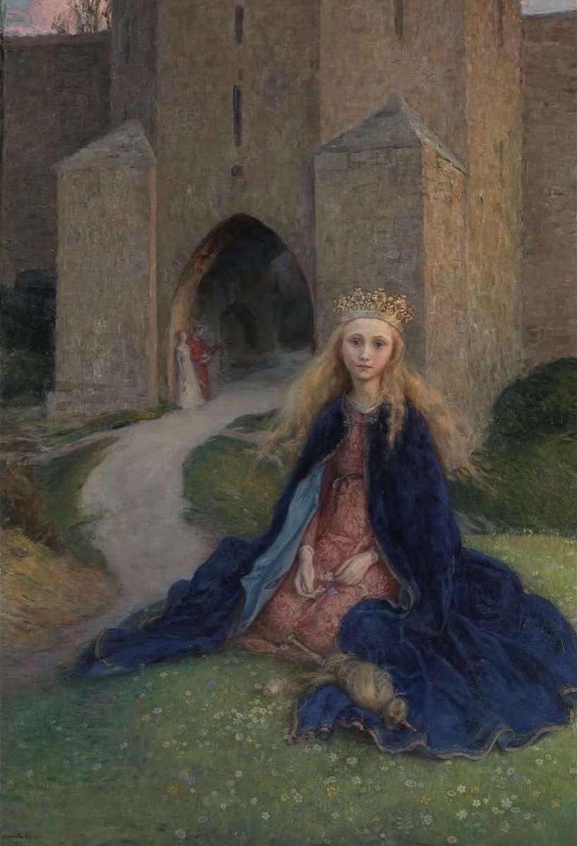TitaniasRealm's tweet photo. The Princess by Swedish painter Hanna Hirsch-Pauli (1864-1940) https://t.co/iAi4l87Uxj