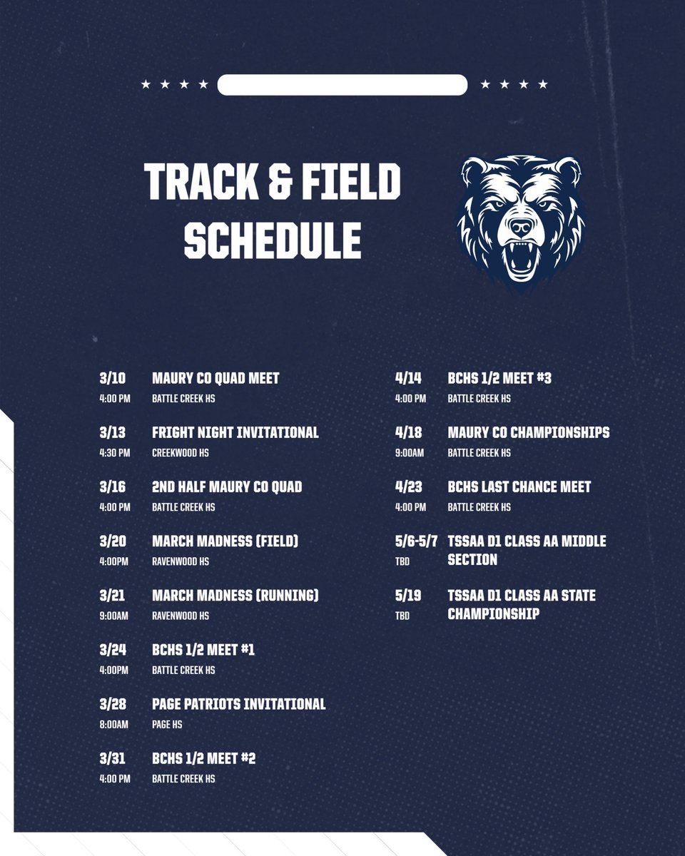 mcpsBCAthletics's tweet photo. 2026 Track and Field #ReadyforBattle https://t.co/QHvw6KzZJC