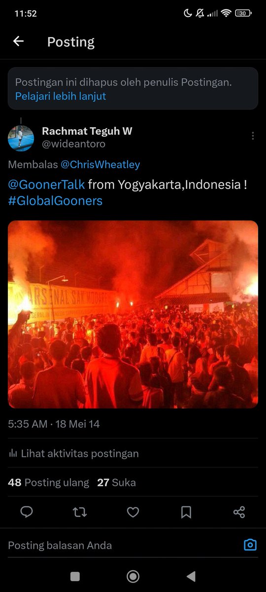 wideantoro's tweet photo. @JalanArsenal 2014 bareng ais jogja, pake ss an artefak jaman dulu ya omben hehe https://t.co/v1aY0jl5dN