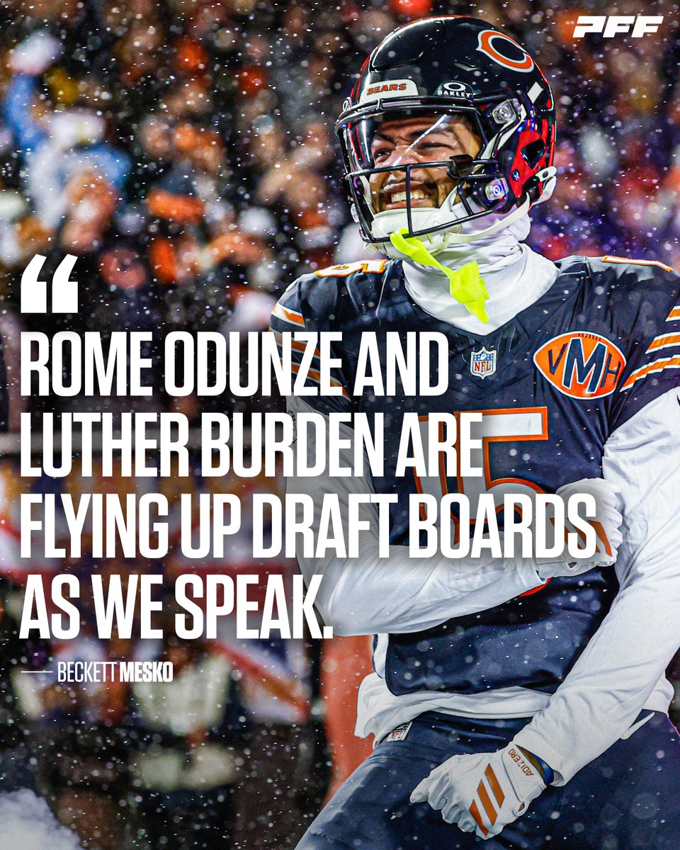 Rome Odunze and Luther Burden’s draft stock is SKYROCKETING 🚀
