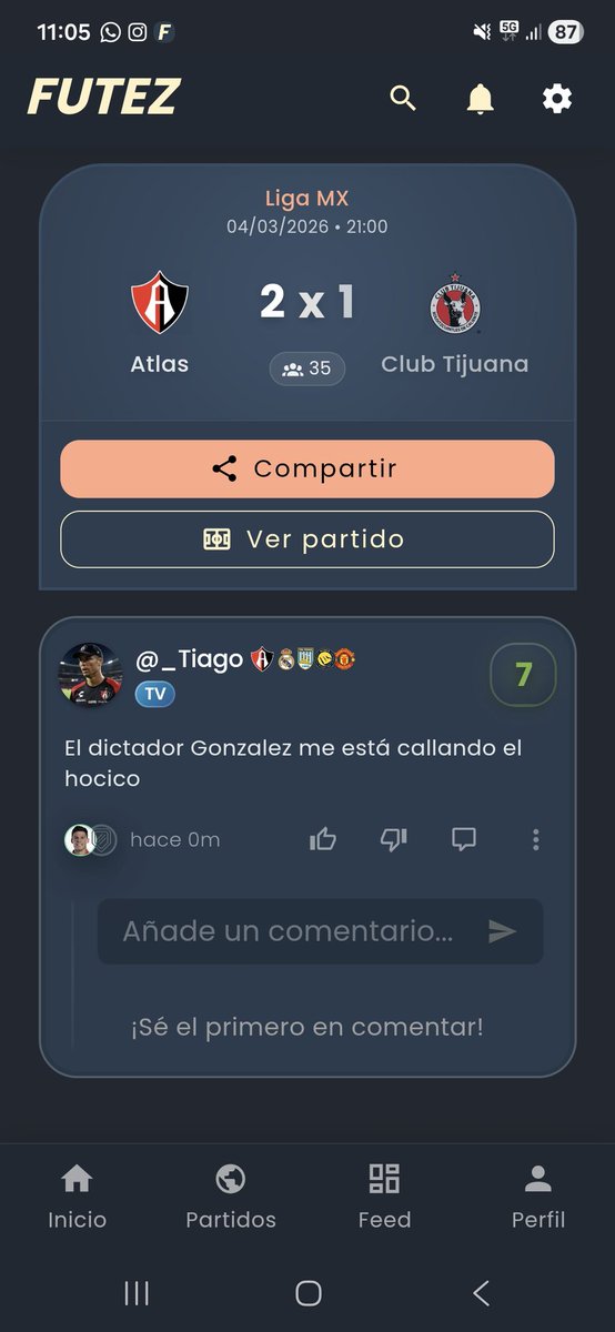 Reseña del partido de ayer 🤗
futez.com.br/avaliacao/3195…