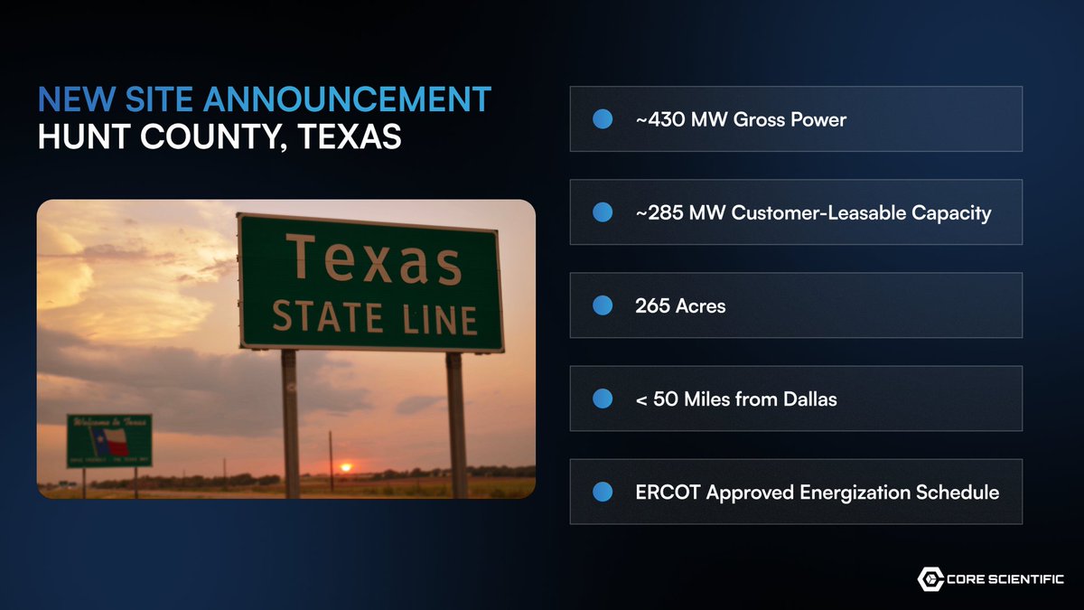 Core Scientific tweet media