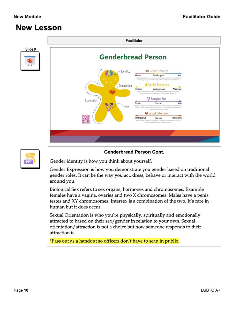 🚨BREAKING: DeKalb County Police (GA) requires officers to take “LGBTQIA+ awareness” training that pushes sex and gender pseudoscience

Officers must complete a 2-hour module that includes a video on the "Genderbread Person" and are given paper copies of it to study.

The module