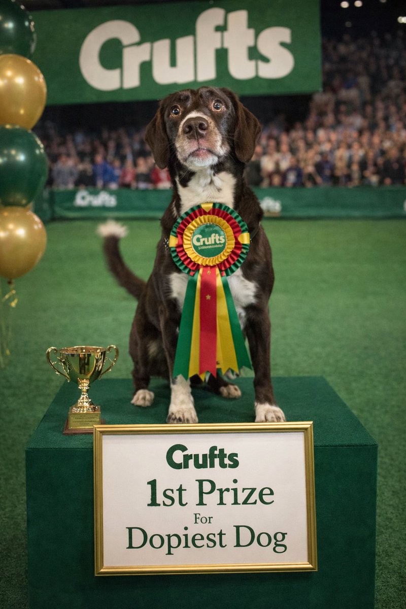We are delighted to announce that we won three gold medals at <a href="/Crufts/">Crufts</a> today 😂🐶🏅

Absolutely no #AI used, promise 🐕😂🏅

#crufts #crufts2026 #peppermyloandholly #dog #dogs #dogsofx #petsathome #cute #love #trending #funny #pets #cutedogs