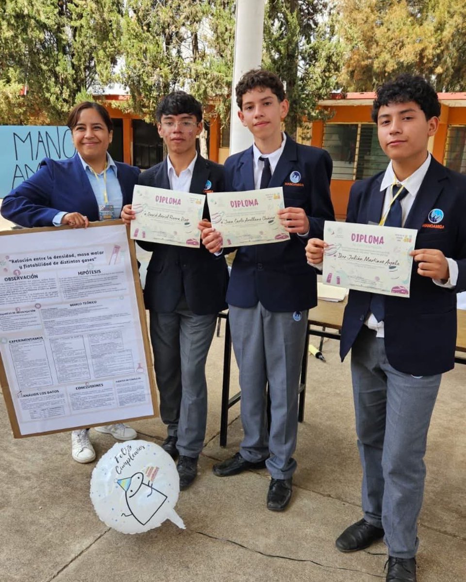 🔬✨ Alumnos de Mano Amiga Morelia destacan en #Concurso de Ciencias de Experimentación.

Muchas felicidades por representar con orgullo a su colegio y por seguir demostrando que la ciencia también se aprende experimentando! 🚀

#RedDeColegiosManoAmiga #STEMEducation