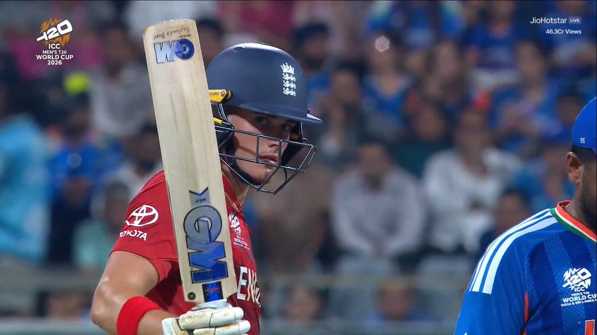 45 BALL HUNDRED BY JACOB BETHELL. 🫡

- In the Semi Finals at the age of 22, while chasing a mammoth 254 against India in India. 

BETHELL THE STARBOY FOR ENGLAND.