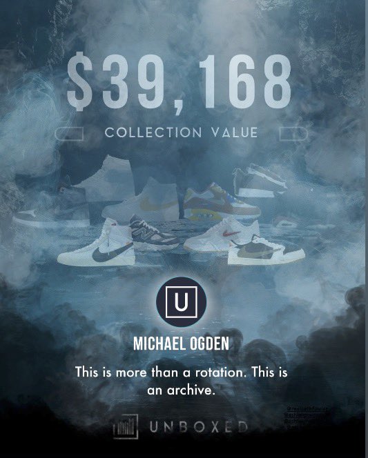 unboxed_app's tweet photo. Every sneakerhead should know this number.

Total collection value: $39,168 💰

Collection Value Cards are live on iOS for now. Android dropping soon.

#unboxedapp https://t.co/gIBZbOrfjE