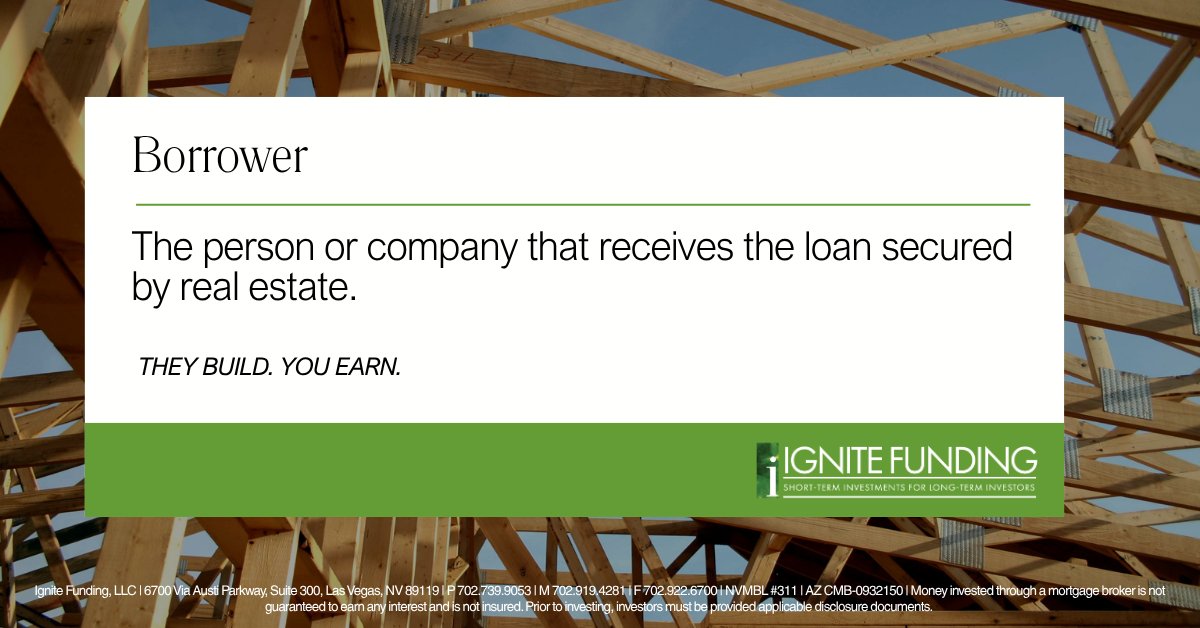 IgniteFunding's tweet photo. Who exactly is the borrower in a trust deed investment? 👷🏽‍♂️🏗️
They’re the person or company that receives the loan — secured by real estate — to build, develop, or improve a project.

And here’s the best part for investors:
They build. YOU earn. 💰🔨

While the borrower focuses on construction, development, or acquisition, you earn monthly interest backed by real property. 🏘️📈

That’s the power of trust deed investing with Ignite Funding —
real estate working hard, so you don’t have to. 😎

Learn more at https://t.co/0jNzwAGiIZ 🔥