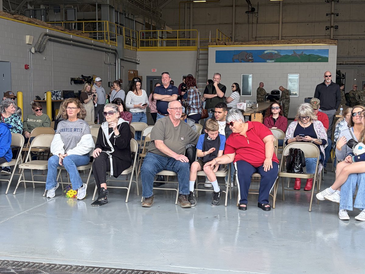 Family members, friends of the 130th Air Lift Wing of the West Virginia Air National Guard, await return home. <a href="/wchs8fox11/">Max</a> tonight #homecoming