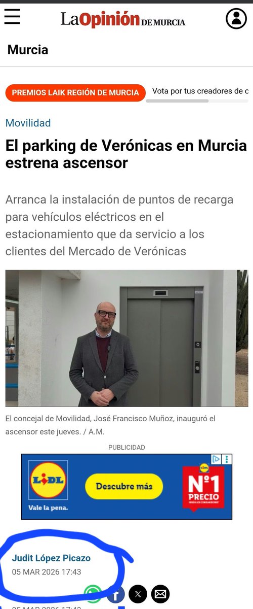 GinesRuizMacia's tweet photo. Mirad cómo funciona este equipo de gobierno:
-"Abriremos el parking a principios de 2024"
-"Bueno, abriremos en septiembre de 2024, pero accesible"
-"Inauguramos el ascensor que lo hace accesible...en marzo 2026". Un año y medio después de abrir el parking!
Y sacan pecho de la gestión.
No os conforméis con esto. Somos el séptimo municipio de España.