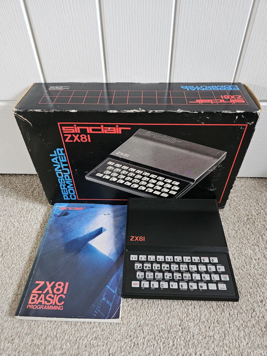 It's the 45th Anniversary of this little beauty. The introduction to gaming and programming for many kids in their bedrooms during the 80s. #zx81 #sinclair #homecomputing #homecomputer #retrogaming