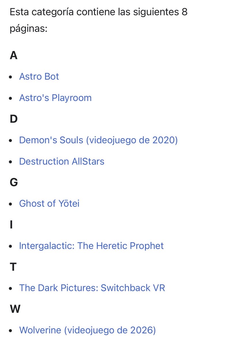 dadigo10's tweet photo. @19leto97 @SrGarrus @fcbniine Estos son los exclusivos que tiene la PS5. Intergalactic y Wolverine aún no salen, los demás fuera de la lista, han salido para PS4 y PC. Han sacado Concord y la causa de que existan tan pocos exclusivos es su estrategia de tener juegos como servicio. Creo a esto se refiere https://t.co/jjhX9FVGQ4