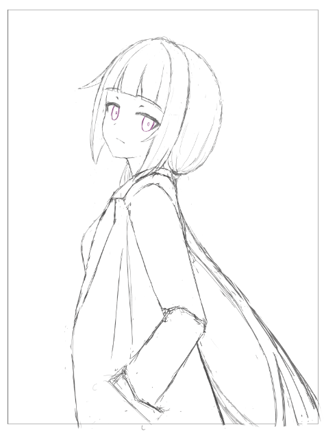 寝れないのでラフをカキカキ