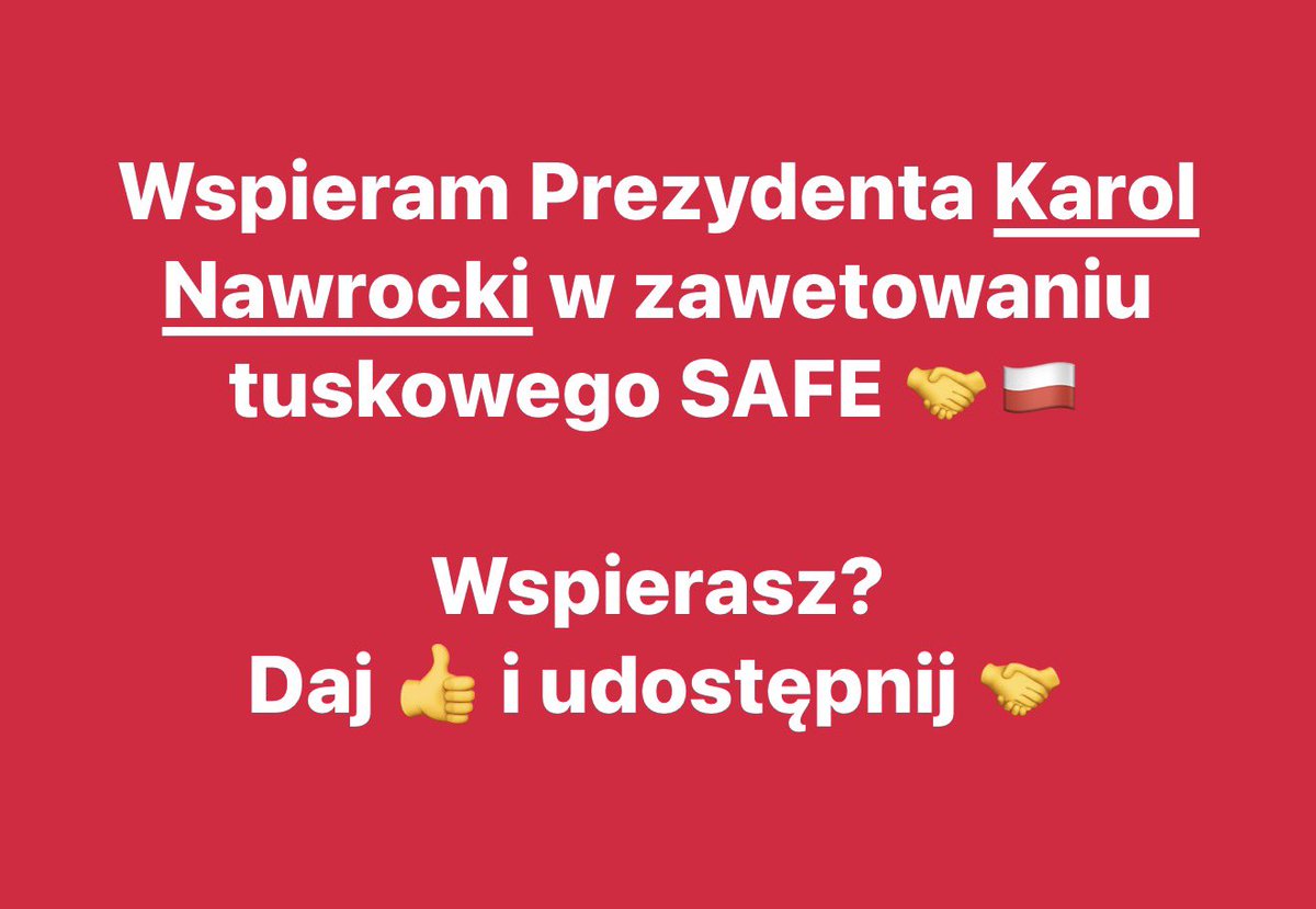 Wspierasz Prezydenta 🇵🇱? Udostępnij 🤝