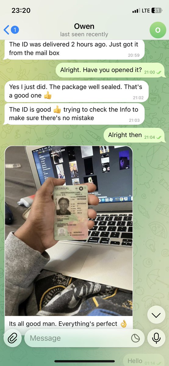 mercyyy981's tweet image. Follow the link👉t.me/fakeid7777 to make your order now #scannable #Bakersfield #Anaheim #California #SantaAna #BayArea #Onechicago #onechicagocrossover #buyingcontent #Unrivaled #BTSLiveonNetflix    #KingRezaPahlavi