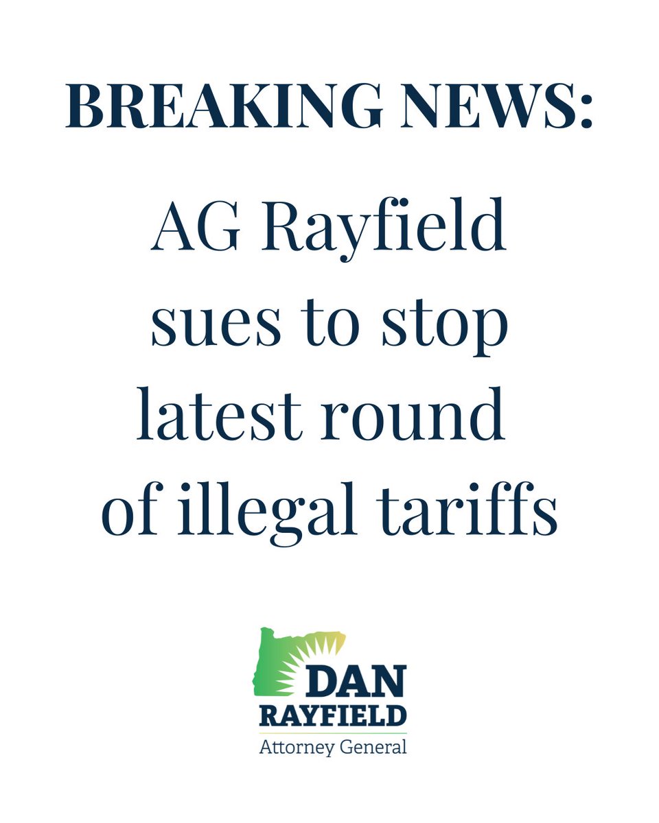 Attorney General Dan Rayfield tweet media