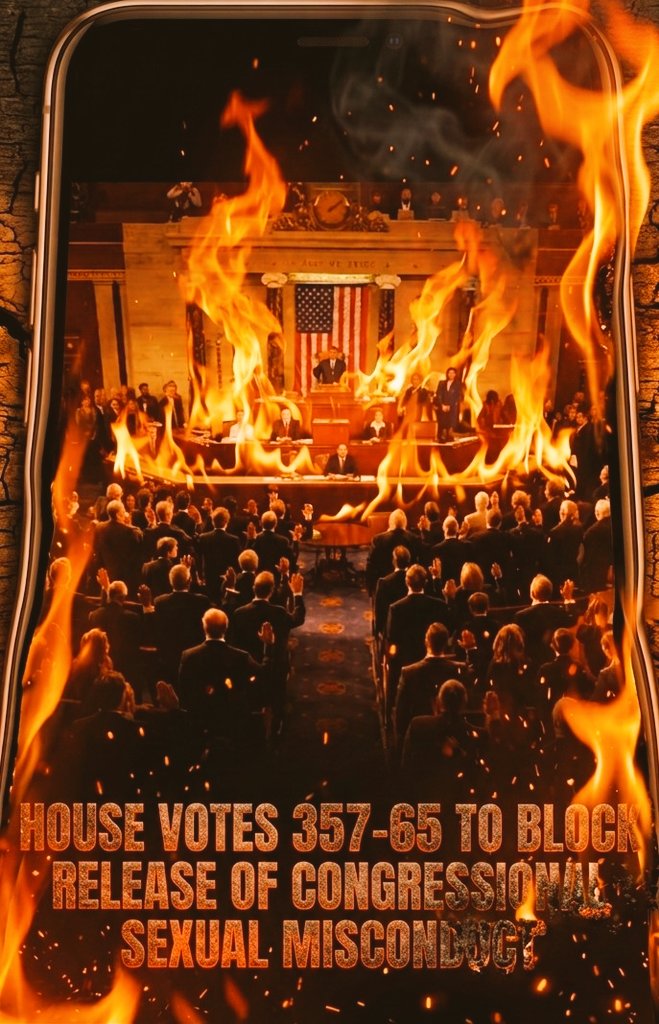 TannerPRiley's tweet photo. Who are they protecting? 357 members of Congress just voted to keep sexual misconduct reports hidden from the public. Hold them accountable. 🗳️🔥 #BreakingNews #Politics #USA https://t.co/Xwn5eFnN2B