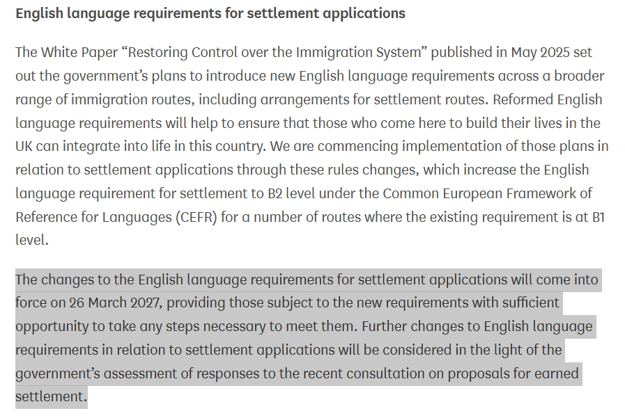 hk_watch's tweet photo. 🚨 UPDATE on #BNO campaign: @ShabanaMahmood of @ukhomeoffice today stated that the new B2 English language requirement for settlement will go into effect from 26 March 2027, a year later than proposed. This is a positive step forward for over 50% of BNOs due to apply for settled status by 2027.

We will continue to advocate for the original terms of the BNO scheme to be retained, as promised by @GOVUK. #StandByBNOs #NoBrokenPromises

Read the full statement here👇
https://t.co/xL7edsn5lc