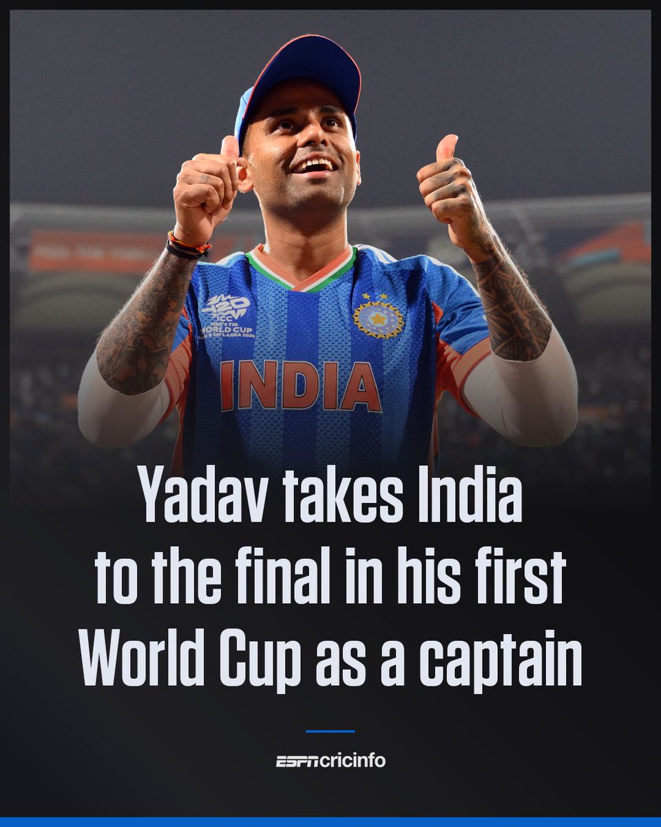 cricinfo's tweet photo. Asia Cup final in 2025 ✅
T20 World Cup final in 2026 ✅ https://t.co/8GoOSw7bA3