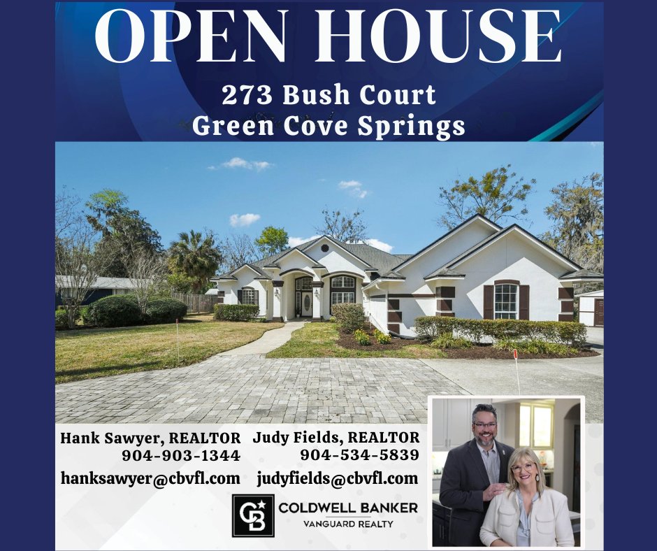 Judyhf's tweet photo. Coming Soon in Green Cove Springs!
273 Bush Court
3 bed | 2.5 bath | 3,600 sq ft | 5 car garage | $825,000
Join us Saturday, March 7 from 12–3 PM for an Open House at this waterfront home tucked at the end of a quiet cul-de-sac w/private boathouse.
Showings start March 6. https://t.co/O2H8xrOHfx