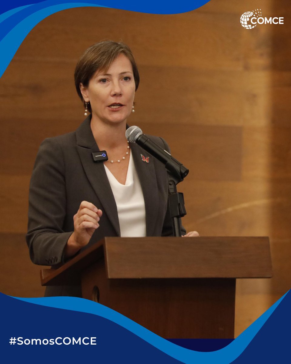 🇲🇽🇺🇸🇨🇦 En el foro A 100 días de la revisión del T-MEC, Shauna Hemingway, Consejera del Business Council of Canada, participó como Keynote Speaker, compartiendo una visión estratégica sobre el momento que vive la integración económica de América del Norte.

#TMECCOMCE