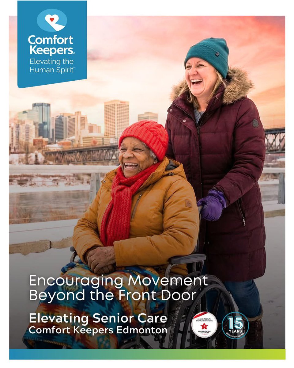 EdmontonComfort's tweet photo. 🏡 Because staying active and connected to the world matters at every age.
Comfort Keepers Edmonton, AB and Surrounding Areas.

15 Years Of Caring For Our Community, With 25 Years Experience And Proudly Accredited By Accreditation Canada.
Contact Us Today At: 780-465-4665 https://t.co/jLua7T4DZV