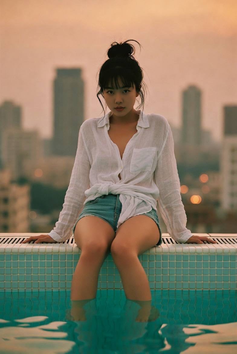 the__future's tweet image. is she waiting for the sun to go down or come up
\
#aiart #filmphotography #softlight