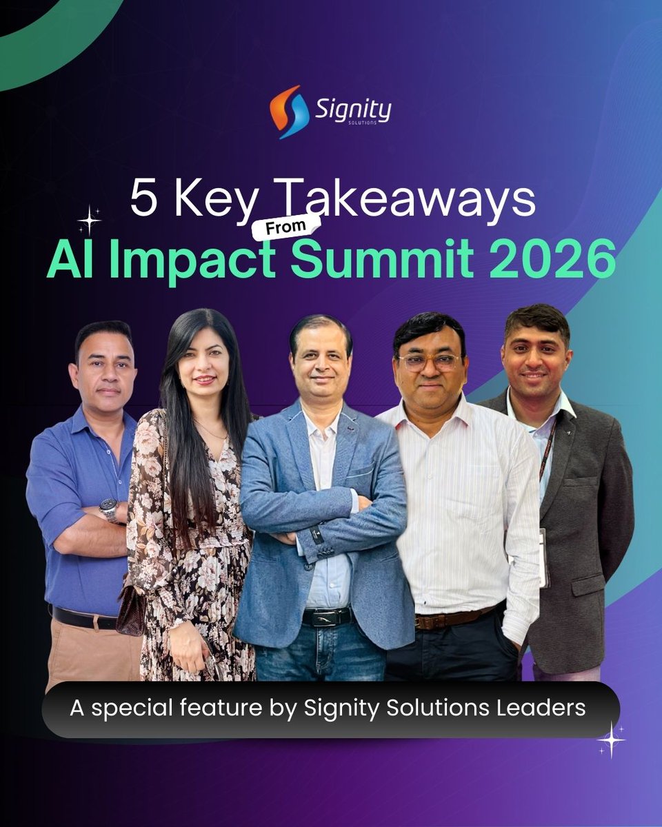 Signity Solutions tweet media