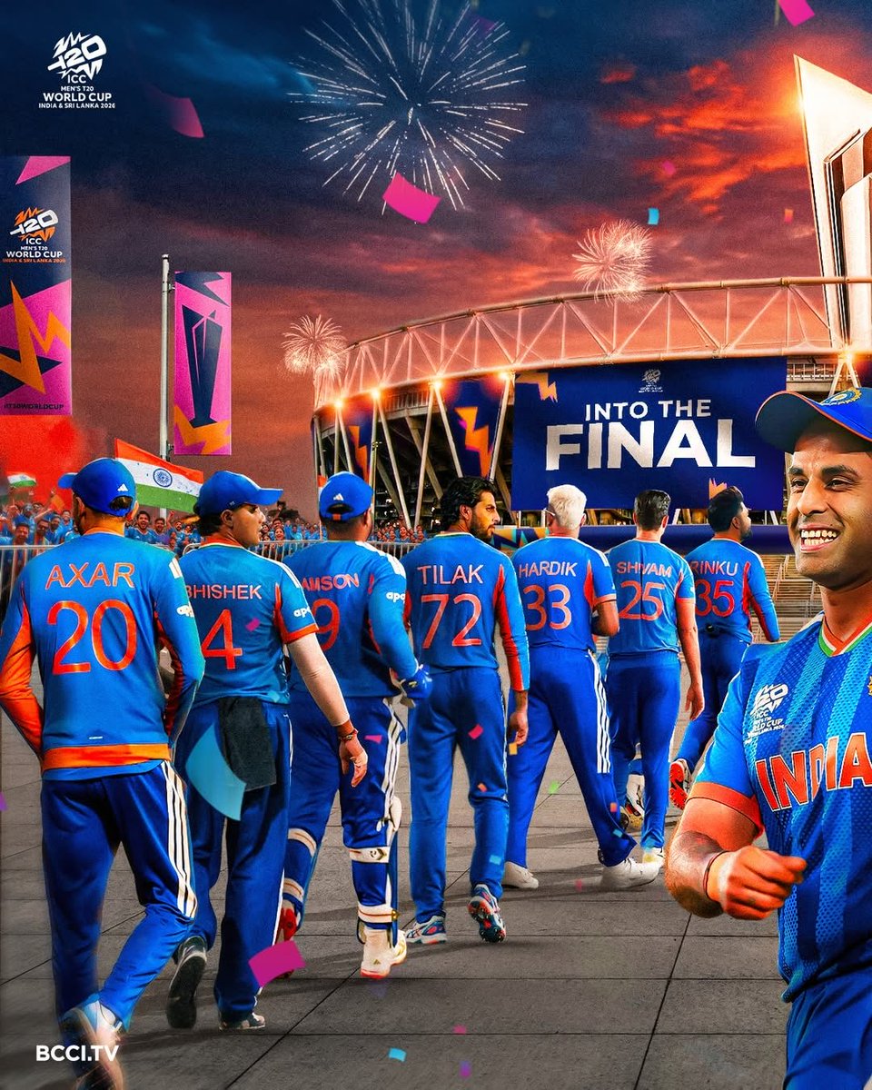TheNewsof9's tweet photo. టీ20 వరల్డ్‌ కప్‌ రెండో సెమీస్‌: ఫైనల్‌కు దూసుకెళ్లిన టీమిండియా..  7 పరుగుల తేడాతో ఇంగ్లండ్‌పై భారత్‌ విజయం.. స్కోర్లు: భారత్‌-253/7.. ఇంగ్లండ్-246/7

#T20WC2026 #T20WC26 #t20wordcup #T20Cricket #INDvENG #India #Newsof9 https://t.co/nQC6PAlRkf