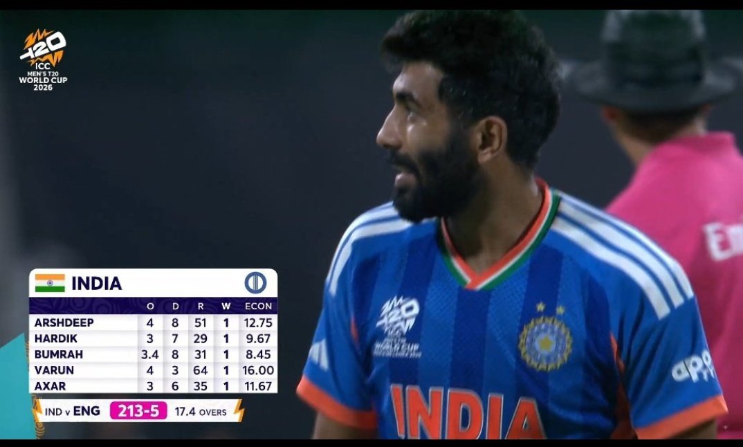 Lokesh_Yogi1's tweet image. Congratulations to Team India on a magnificent victory in the ICC Men’s

Wishing the team the very best for the ultimate clash. Bring the trophy home! 🏆

 Sanju Samson, Hardik Pandya &amp;amp; Jaspreet Bumrah 💪💥

Axar Patel 🫡🫡🫡🫡

JACOB BETHELL 

#INDvsENG #T20WC26 #T20WorldCup26