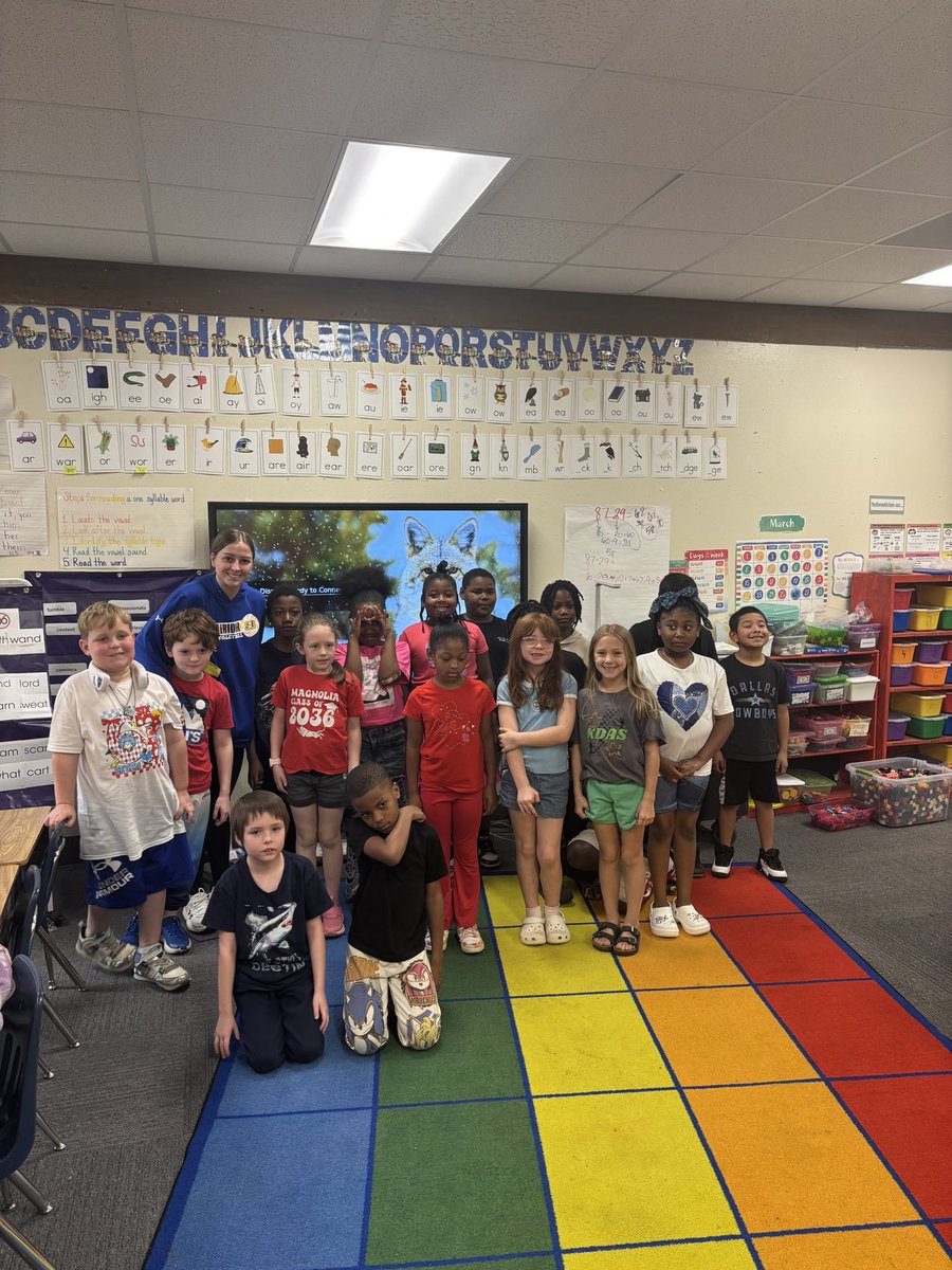 #MuleridersInMagnolia we’re out in the community this morning reading and spending time with the youth in Columbia County! We love making an impact in the community that supports us year round! #MakeADifference🔵🟡