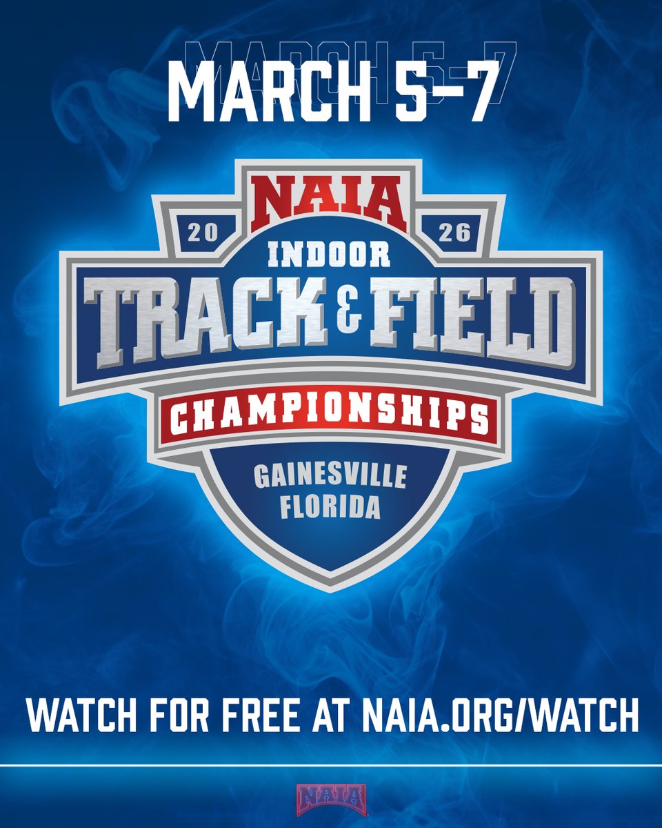GOTTA LOVE IT. 

The 2026 NAIA Men's and Women's Indoor Track &amp; Field National Championships are underway. Good luck to our competitors as they Battle for the Red Banner! Watch live at bit.ly/4rdY5Ya

#PlayNAIA #therightwaytoplay #NAIATrack