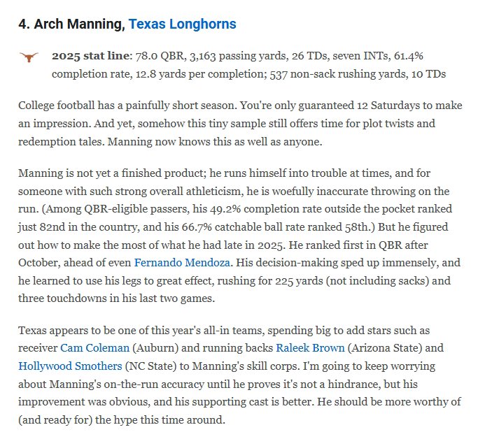 Arch Manning Highlights tweet media