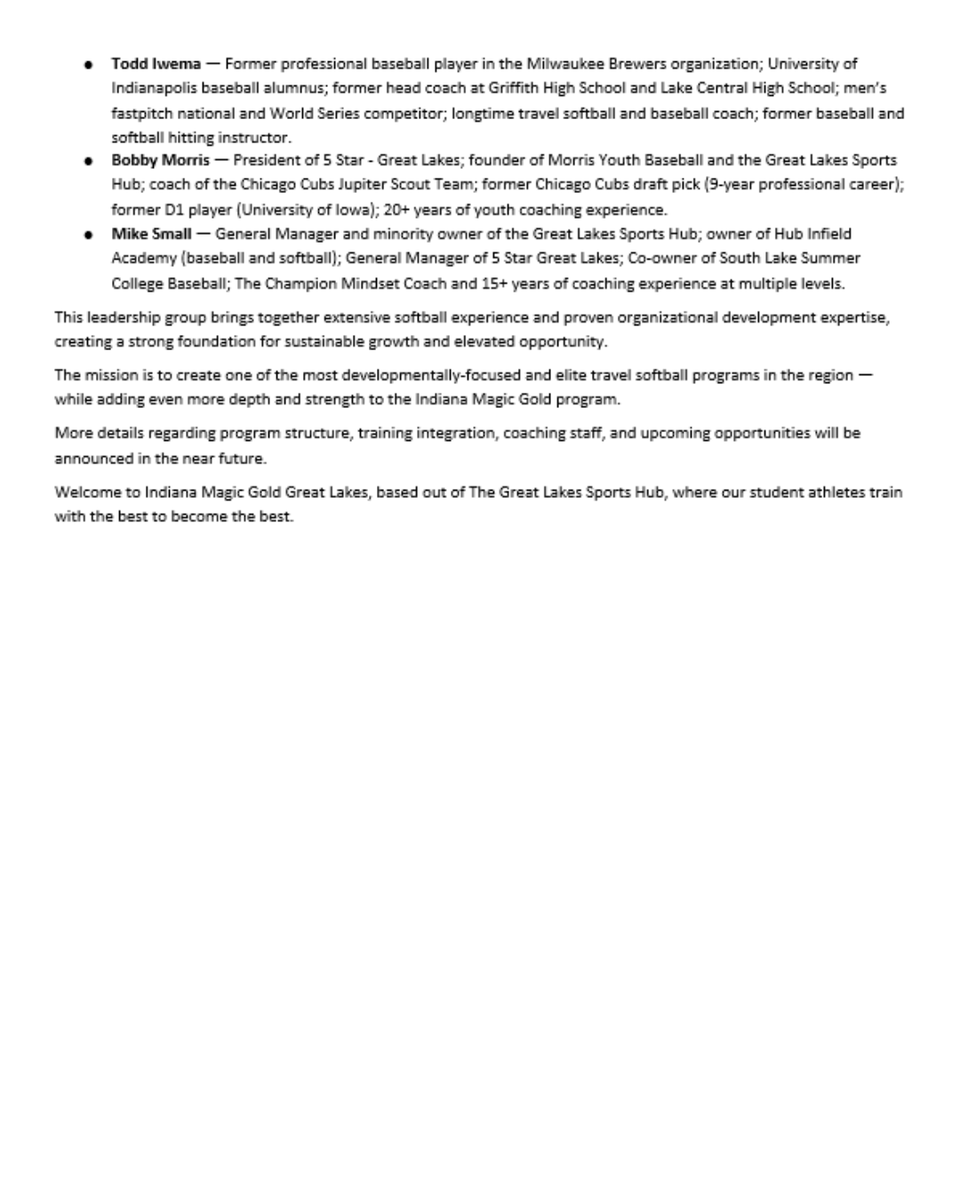 Indiana Magic Gold Great Lakes tweet media