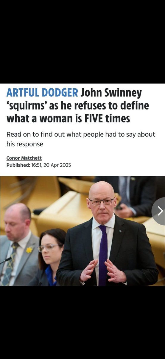bryan1_1972's tweet photo. @sharrond62 @ScotGovFM @JohnSwinney He’s a fraud . Cant even define what a woman is https://t.co/48AP8mtC7P