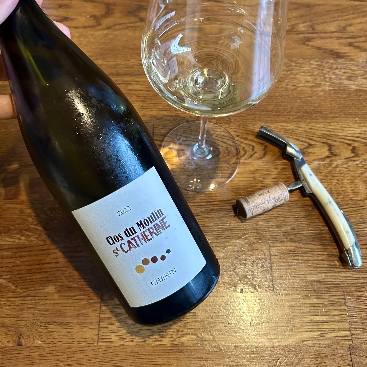 Many hidden treasures within the generic Anjou appellation, like this Chenin which manages to be both gourmand &amp; croquand—&amp; serious. Amphora ageing lends it a definite energy &amp; creaminess. V well done for such a warm &amp; dry vintage (2022).