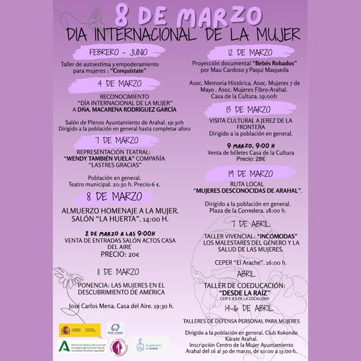 Programación 8M, Día Internacional de la Mujer, en Arahal
#NoticiasOCR 
ondacorazon.es/programacion-8…