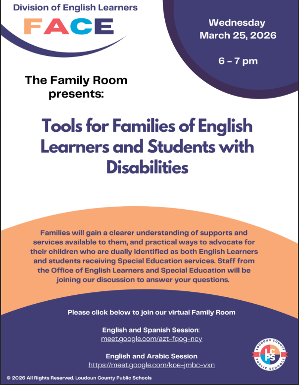 LCPS EL Family and Community Engagement (FACE) tweet media