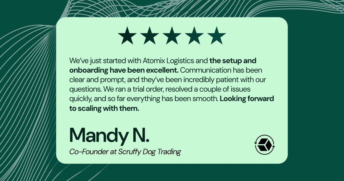 Atomix Fulfillment | DTC 3PL tweet media