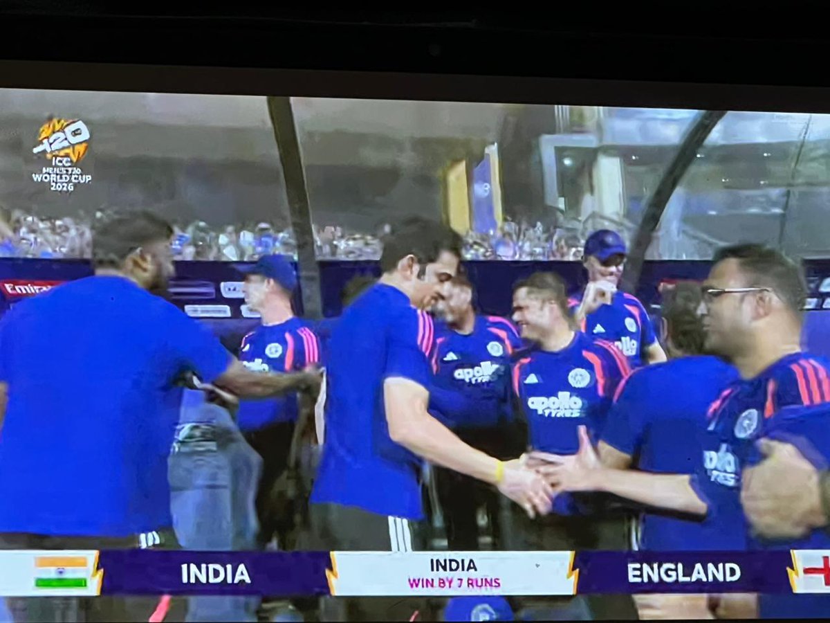 ashokbhat07's tweet photo. Congratulations to #TeamIndia 🇮🇳 for a शानदार victory against England in the T20 World Cup Semi-Final. The whole nation is proud of your outstanding performance. Best wishes for the Final! Jai Hind! 🇮🇳🏏 https://t.co/aDsnaOnFIZ