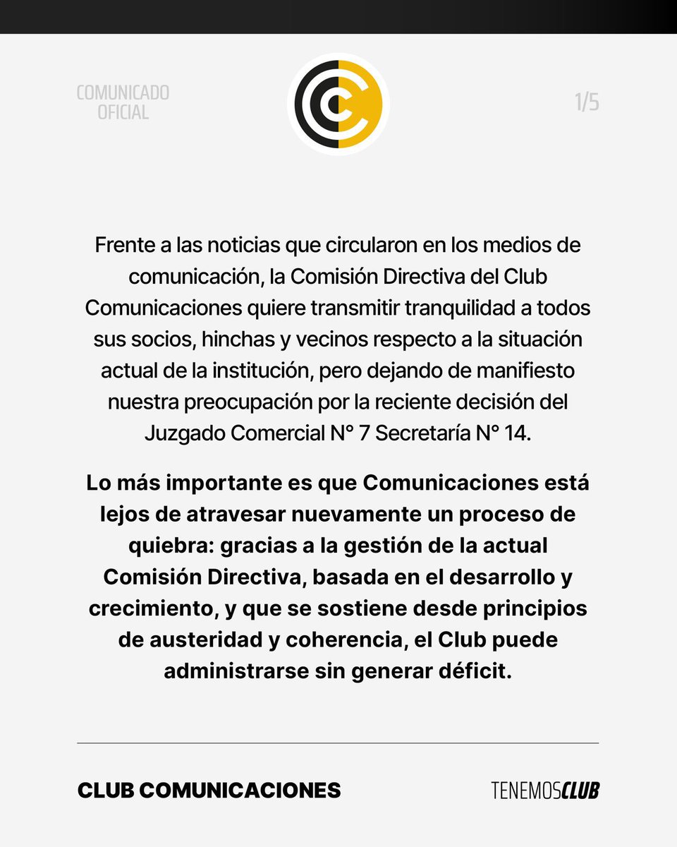 Club Comunicaciones tweet media