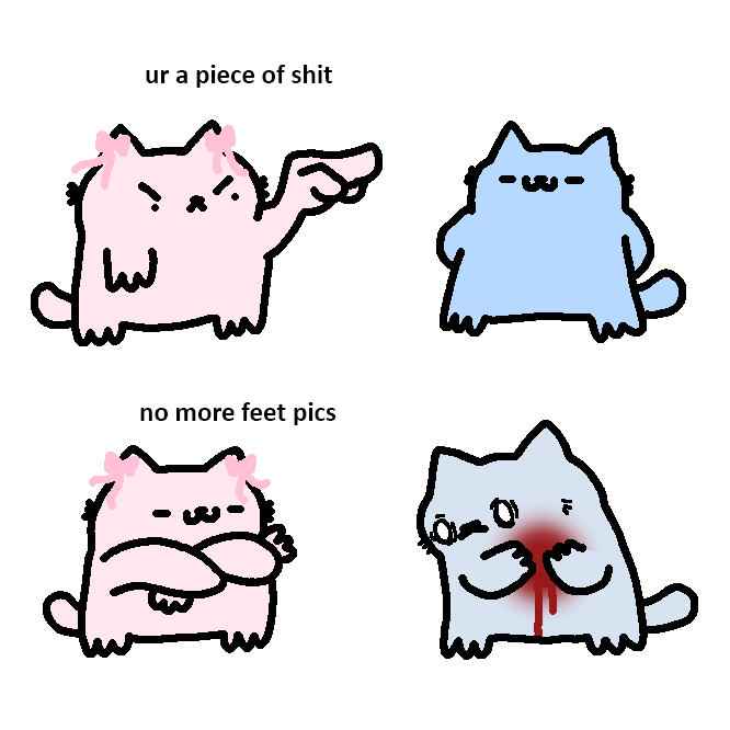 retarded blue cat tweet media