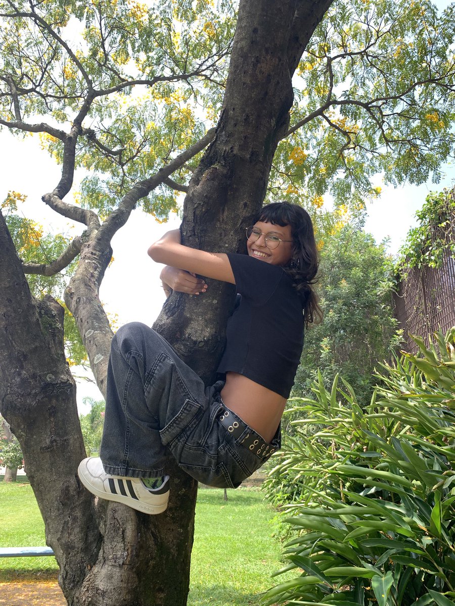 gabwrla's tweet photo. hoje eu subi nesta linda arvore #therian #monkeytwt #iloveprimates https://t.co/ZohP6NXpAP